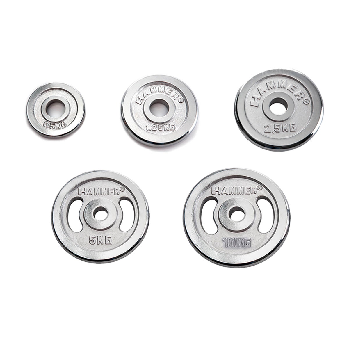 Hantelscheiben Chrom 30 mm 0,5 - 10 kg