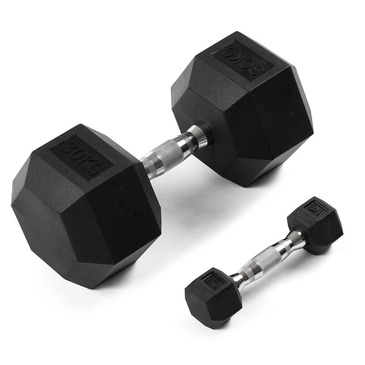Hexagon kompakta hantlar 1 - 30 kg