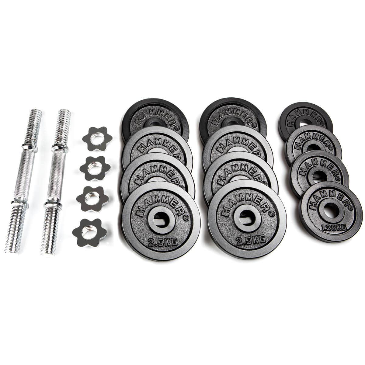 30 kg Hantel Set, järn