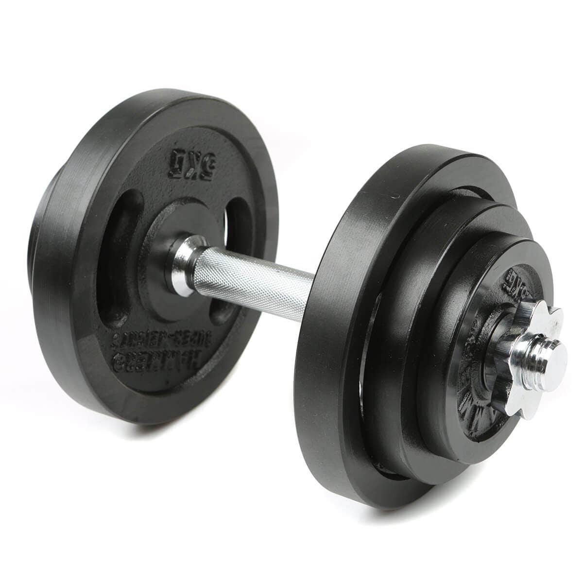 20 kg-set med korta hantlar, järn