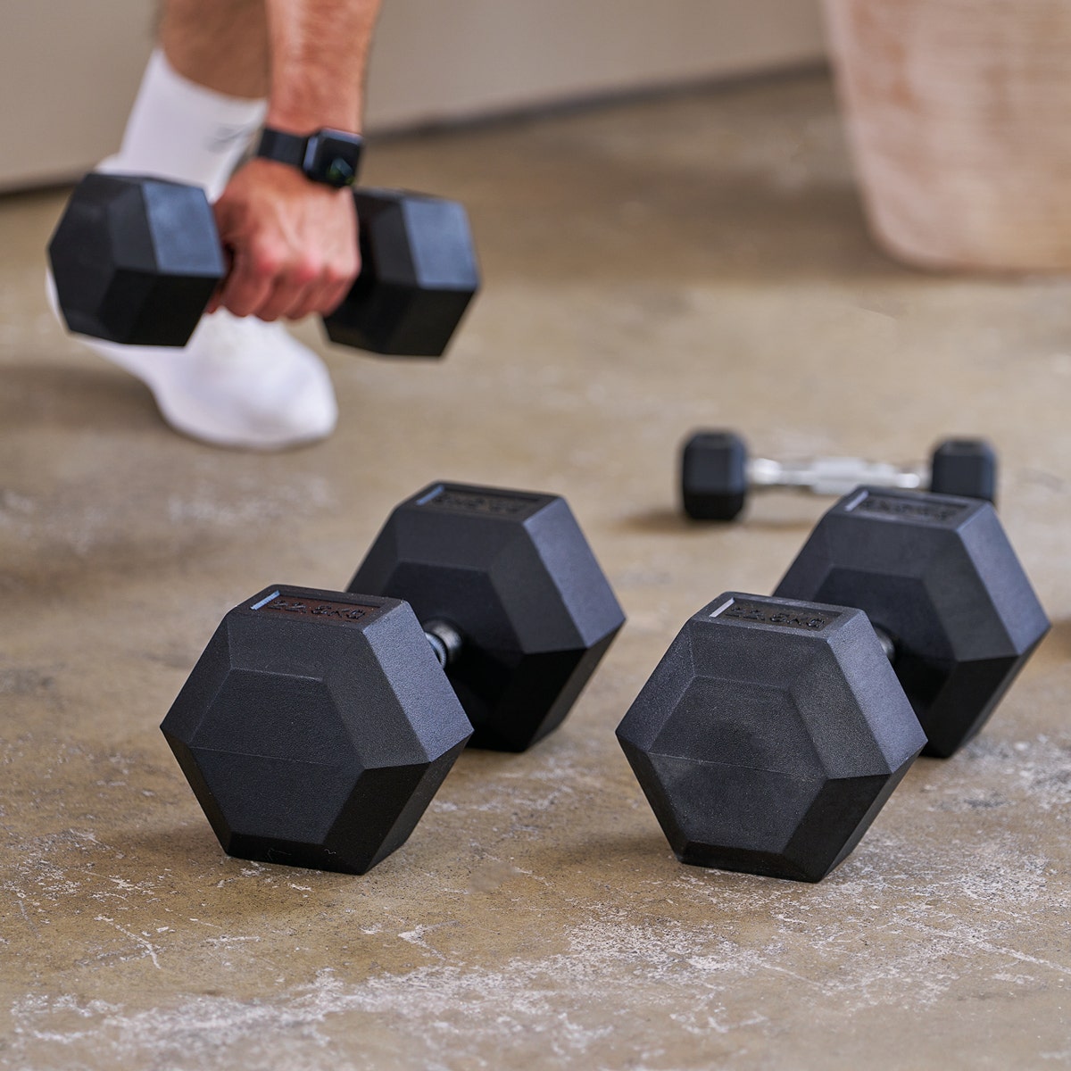 Hexagon kompakta hantlar 1 - 30 kg