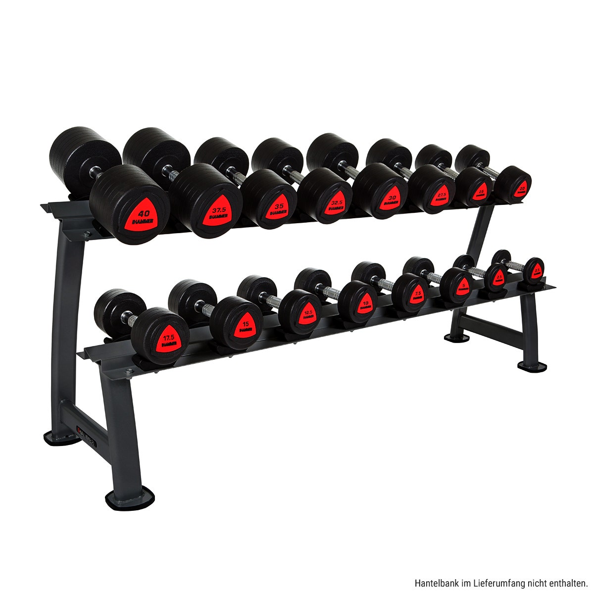 Compact dumbbells 2.5 - 40 kg, PU