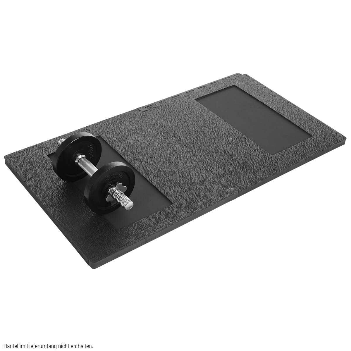 Floor protection mat with recess 