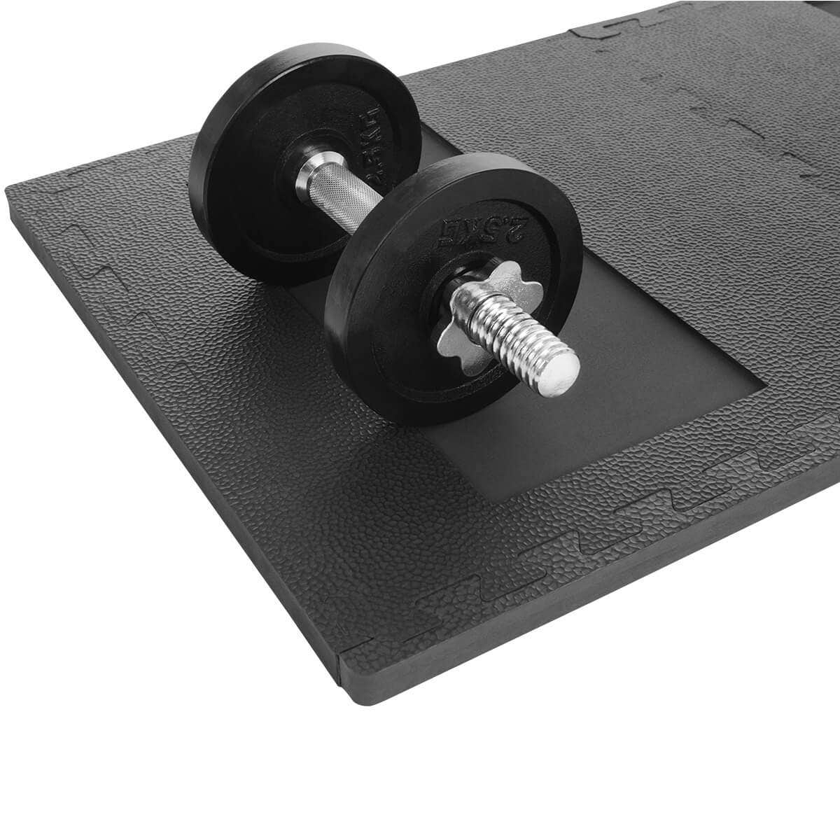 Floor protection mat with recess 
