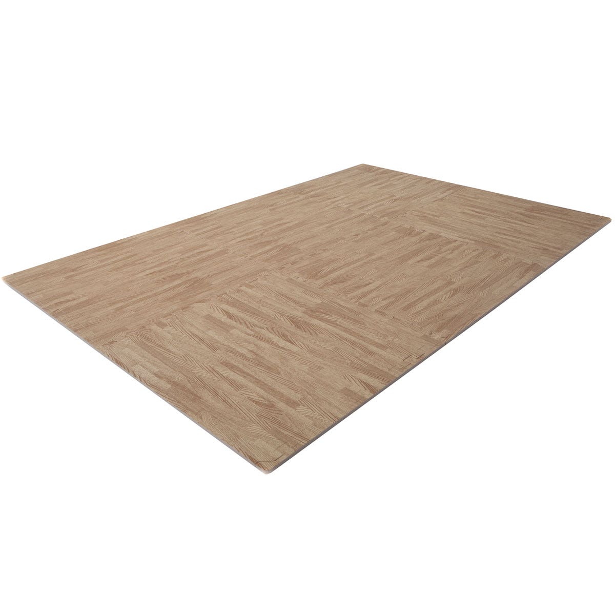 Puzzle mat wood look