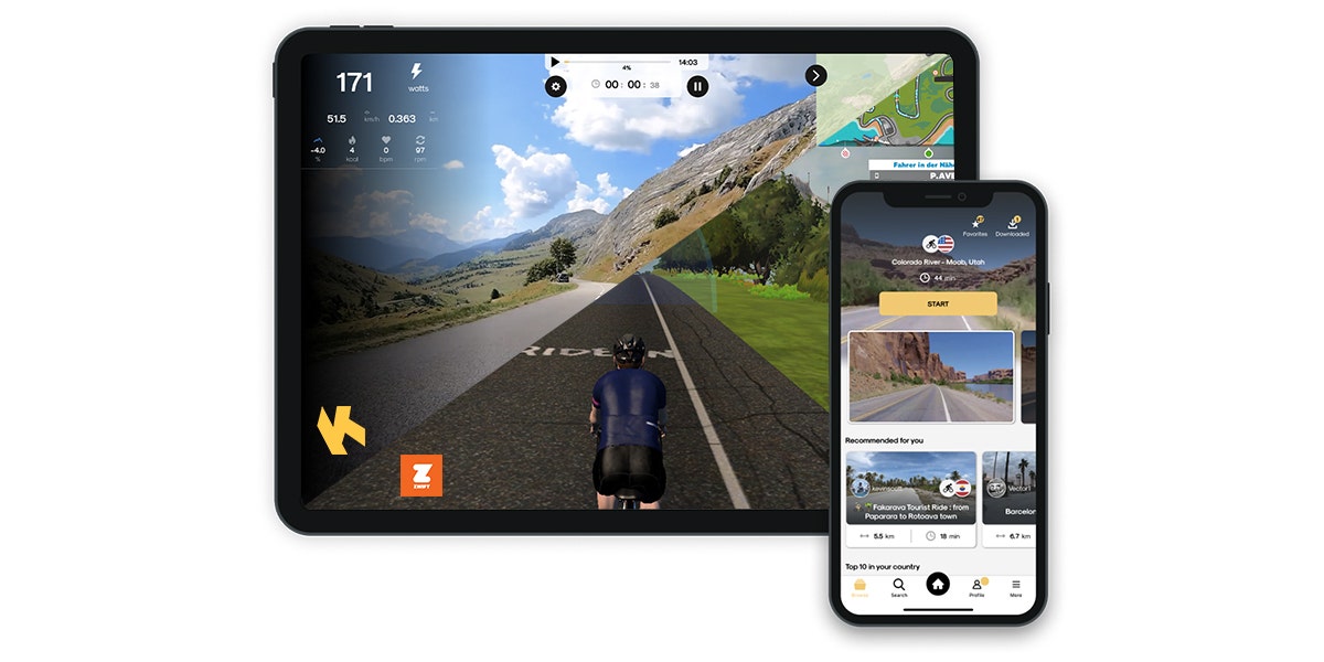 Zwift & Kinomap Zwift & Kinomap